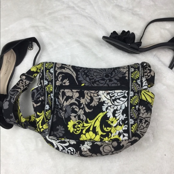 VERA BRADLEY MULTI COLOR YELLOW BROWN WHITE BAG - Picture 3 of 4